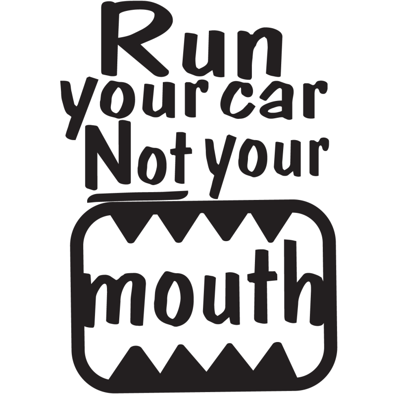 Sticker Jdm Run Your Car