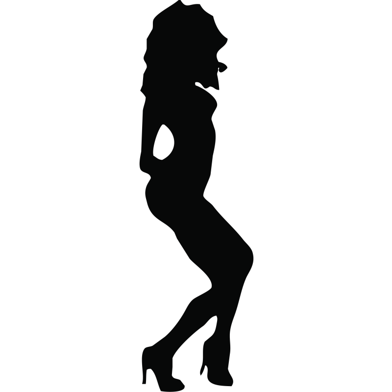Sticker Silhouette Femme Sexy