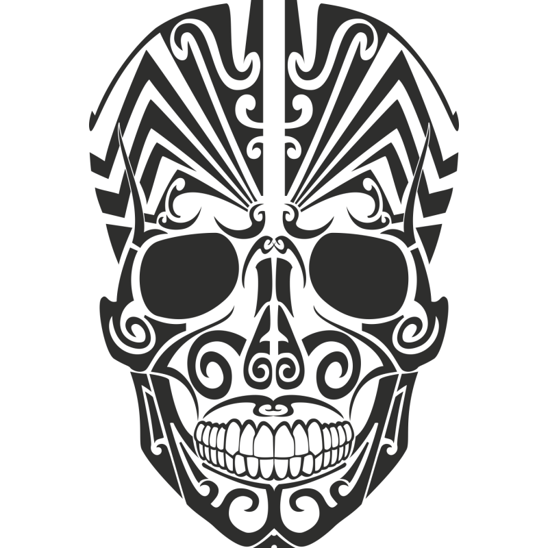 Sticker Tribal Skull