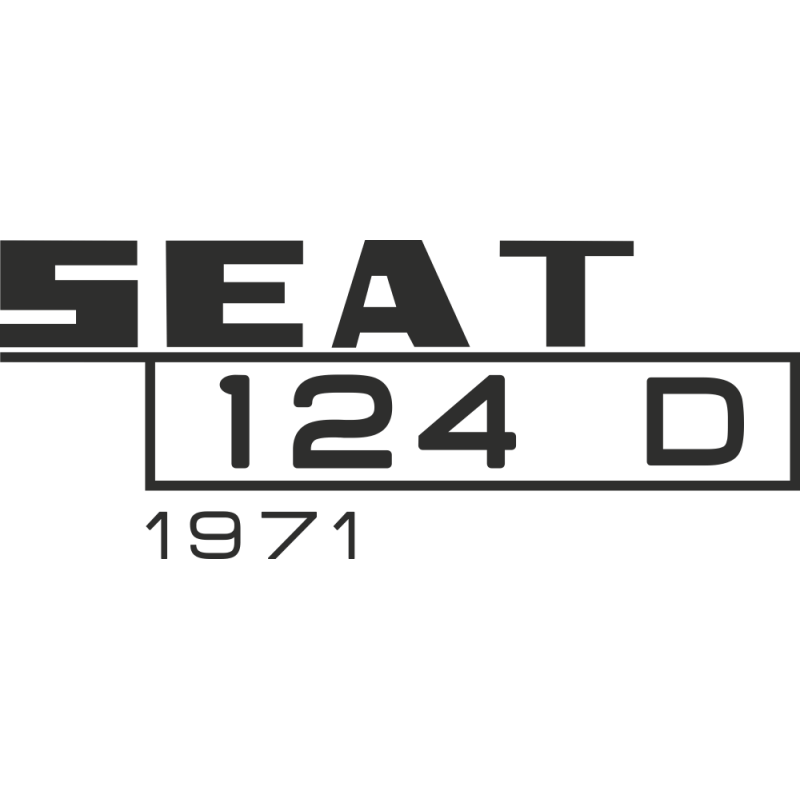 Sticker Seat 124d 1971