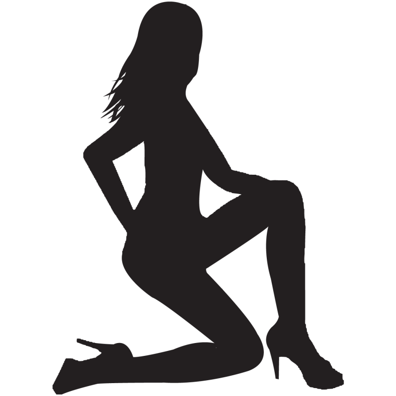 Sticker Silhouette Femme Sexy 62