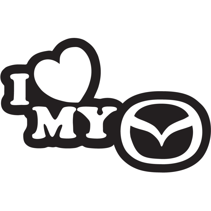 Sticker I Love My Mazda